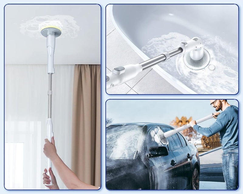 LABIGO Brush Head 5 Pack, Replaceable Brush Heads for Spin Scrubber, Cordless Spin Scrubber for Bathroom Floor Car Tile - Image 5